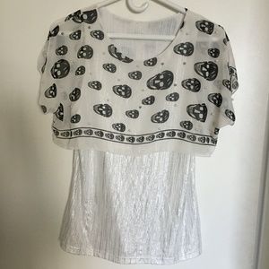 Skull Printed Top